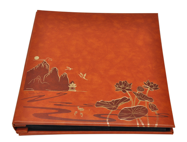 Wyrafinowany Album na 500 zdjęć do wsuwania w formacie 10x15 cm - 10x15/500 LOTUS POND BROWN- brązowy - ekoskóra