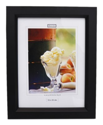 Drewniana ramka format 15x20 cm - Czarna - VINCENT