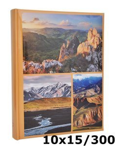 Album na 300 zdjęć do wsuwania w rozmiarze 10x15 cm 10x15/300 WORLD - Pomarańczowy