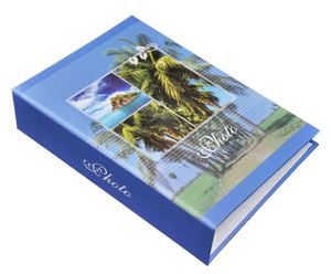 Album na 36 zdjęć do wsuwania w rozmiarze 13x18 cm - 13x18/36 Lato - Niebieski - wakacyjny motyw - klejony