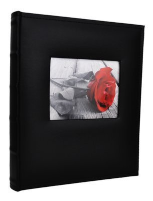 Album na zdjęcia do wklejania tradycyjny - DBCS20 BLACK - Czarny - Kremowe karty