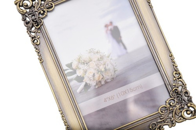 Mosiężna ramka na zdjęcia w formacie 13x18 cm - kolor stare złoto - PF0246