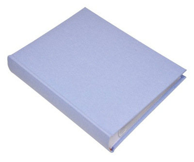 Album na zdjęcia w rozmiarze 10x15 cm - 200 zdjęć do wsuwania - LINEN - SKY - Błękitny - płótno