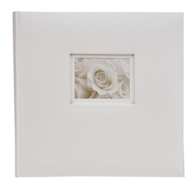 Album na zdjęcia do wklejania - tradycyjny DBCSS10 LOVE WHITE - kremowy - Kremowe karty - 10 kart 20 stron