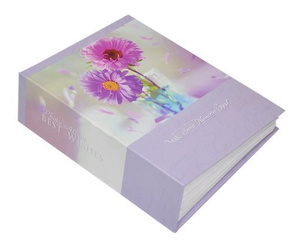 Album 10x15/100 FLOWER 3 - klejony - Fioletowy - kwiaty