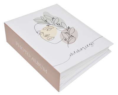 Album na zdjęcia 304 zdjęcia w rozmiarze 10x15 cm FACE - 10x15/304 - klejony - kremowy - nowoczesny motyw