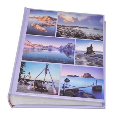 Album na zdjęcia w rozmiarze 10x15 cm - 300 zdjęć do wsuwania - MAR - widoki - fioletowy