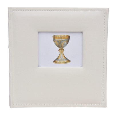 Album na zdjęcia w rozmiarze 10x15 cm - 200 zdjęć do wsuwania - WHITE - Biały - motyw komunijny