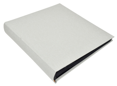 Album na zdjęcia do wklejania tradycyjny DBCL50 - LINEN SAGE - Szałwiowy - 50 kart 100 stron - CZARNE KARTY