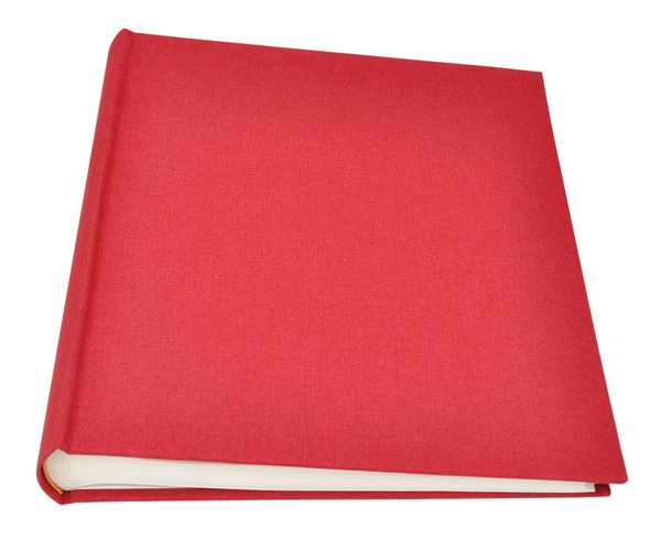 Album na zdjęcia do wklejania tradycyjny DBCL50 - LINEN MAGENTA- Czerwony - 50 kart 100 stron - Kremowe karty