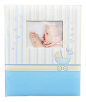 Album na zdjęcia do wklejania tradycyjny DBCS5 - BABY CHART - Niebieski - Niebieskie (turkusowe) Karty