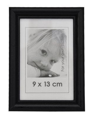 Ramka 9x13 cm Drewniana - kolor czarny