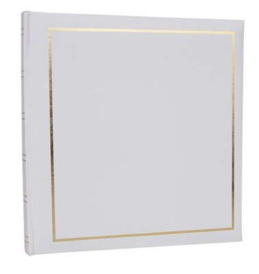 Album tradycyjny 20 kart 40 stron na zdjęcia do wklejania - VINYL - Biały - Białe Karty