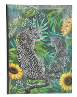 Album na 100 zdjęć do wsuwania w rozmiarze 10x15 cm - 10x15/100 ZOO - Zielony - lampart