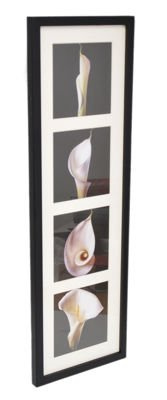 Drewniana Ramka Galeria na 4 zdjęcia w formacie 11x11cm- 71464 - czarna - Passe-partout