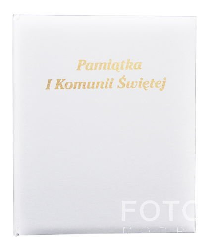 Album tradycyjny DBCS10PK-1 Pamiątka Komunii Świętej - Biały - Białe Karty