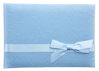Album tradycyjny FA 5196 SILK RIBBON - Niebiieski - białe karty