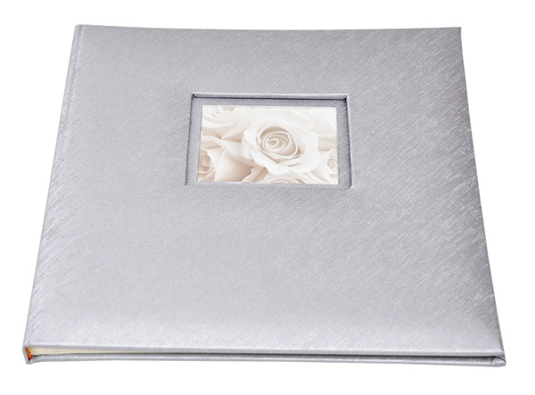 Album na zdjęcia do wklejania - tradycyjny DBCSS10 LOVE SLIVER - Srebrny - Kremowe karty - 10 kart 20 stron