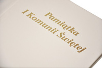Album na zdjęcia pod folię magnetyczną 10 kart - 20 stron - Samoprzylepny DRS10 PK - Pamiątka I Komunii Świętej - kremowy - Komunia