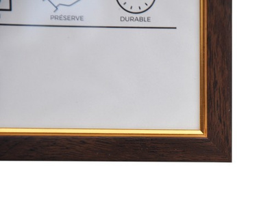 Ramka na zdjęcia plakat dyplom w rozmiarze A4 21x29,7 cm - brązowo złota - PRIMO DORE