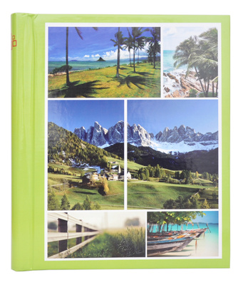 Album na zdjęcia samoprzylepny 20 kart 40 stron - LAKE - zdjęcia pod folię - zielony - widoczki