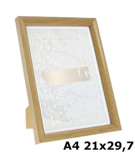 Ramka drewnopodobna - naturalna - format A4 21x29,7 cm- kolor naturalny - HB21