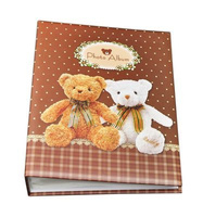 Album na 200 zdjęć do wsuwania - zdjęcia w rozmiarze 10x15 cm 10x15/200 BEARS - Brązowy - miś misie