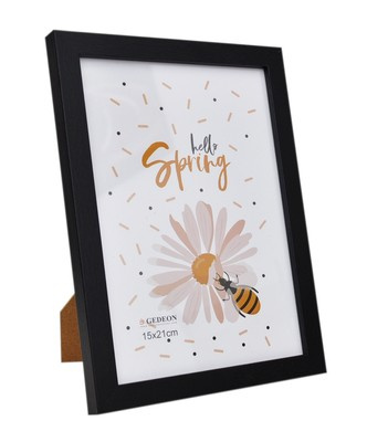 Ramka drewnopodobna - naturalna - format 10x15 cm- kolor czarny - FC10