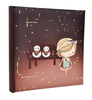 Album na zdjęcia do wsuwania zdjęcia w rozmiarze 10x15 cm - Album na 200 zdjęć - ANIME - Brązowy - Postać z anime - LENA