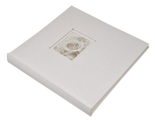 Album na zdjęcia do wklejania - tradycyjny DBCSS10 LOVE WHITE - kremowy - Kremowe karty - 10 kart 20 stron