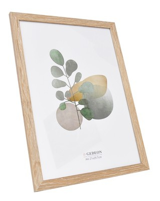 Ramka drewnopodobna - naturalna - format A4 21x29,7 cm- kolor naturalny - D921
