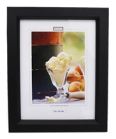 Drewniana ramka format 15x20 cm - Czarna - VINCENT