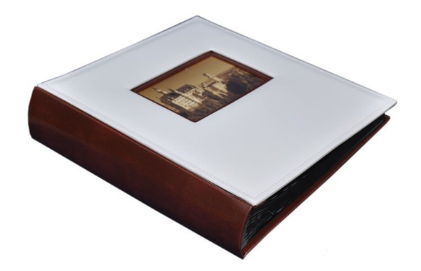 Album Tradycjny 50 kart Vista - Biało-brązowy - CZARNE KARTY