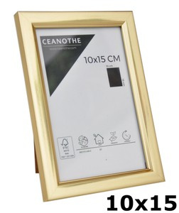 Ramka na zdjęcia format 10x15 cm - złota  - BDF10g