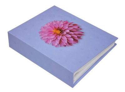 Album 10x15/200 COLORFUL - klejony - fioletowy - Kwiat