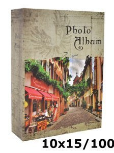 Album 10x15/100 NOSTALGIA - klejony - zielony - widoczki