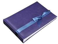 Album tradycyjny FA 5196 SILK RIBBON - Granatowy- białe karty