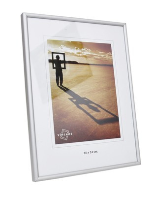Aluminiowa ramka format 18x24 cm - srebrna