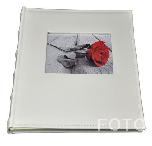 Album tradycyjny na zdjęcia do wklejania 20 kart 40 stron WHITE - ecru - kremowe karty