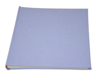 Album na zdjęcia do wklejania - tradycyjny DBCSS20 LINEN SKY - Błękitny - Kremowe karty - 40 kart 20 stron - materiałowa okładka
