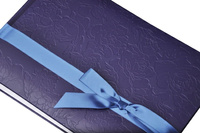 Album tradycyjny FA 5196 SILK RIBBON - Granatowy- białe karty