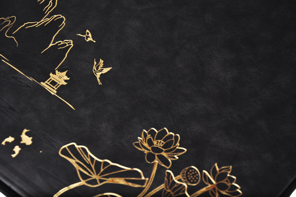 Wyrafinowany Album na 500 zdjęć do wsuwania w formacie 10x15 cm - 10x15/500 LOTUS POND BLACK - czarny - ekoskóra