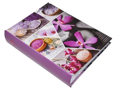 AAlbum na 200 zdjęć w rozmiarze 10x15 cm - REST TIME - Fioletowy - kwiaty