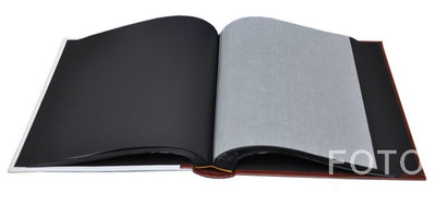 Album Tradycjny 50 kart Vista - Biało-brązowy - CZARNE KARTY