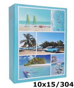 Album na zdjęcia w rozmiarze 10x15 - 304 zdjęcia do wsuwania - 10x15/304 VIAGGIO - turkusowy - widoczki