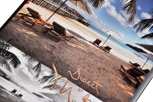 Album na zdjęcia w rozmiarze 10x15 cm - 200 zdjęć do wsuwania - SUMMER 7- wielobarwny - plaża - palmy