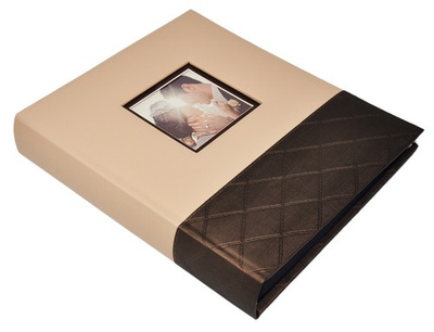 Album na zdjęcia do wklejania tradycyjny DBCS30 CENTURY  - 30 kart - Kawa z mlekiem  - CZARNE KARTY