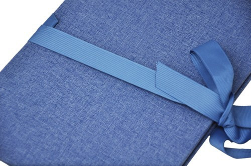 Album na zdjęcia harmonijka jamnik na 12 zdjęć w rozmiarze 13x18 cm -  LINEN BLUE  - Niebieski - materiał - płótno