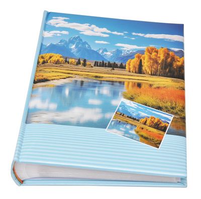 Album na zdjęcia w rozmiarze 10x15 cm - 200 zdjęć do wsuwania - AUTUMN - Niebieski - jesienne widoki - góry