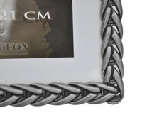 Mosiężna ramka na zdjęcia w formacie 15x21 cm - kolor stare srebro - RM0868S